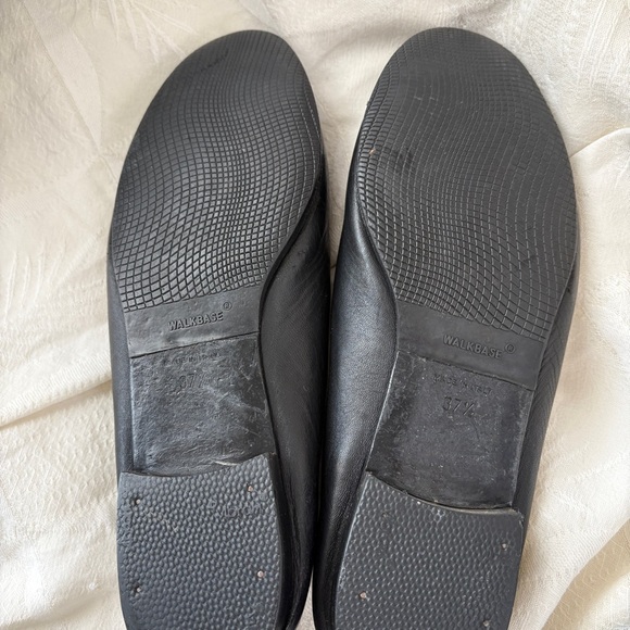 🥀 Authentic Classic CHANEL Ballet Flats in Black Leather Patent Cap-toe sz 37.5🥀 - Picture 8 of 16